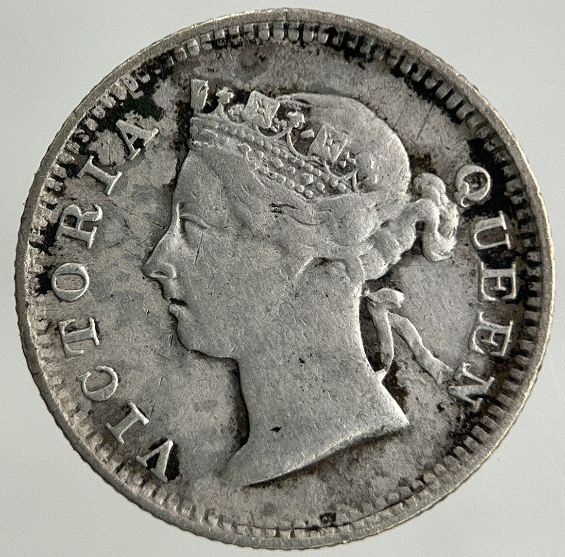 1899 Hong Kong 10 Cents Silver Coin | Fine Collectable Grade