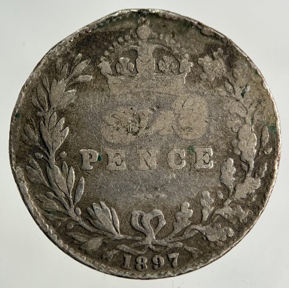 1897 Victoria Sixpence Silver Coin | Collectable Grade