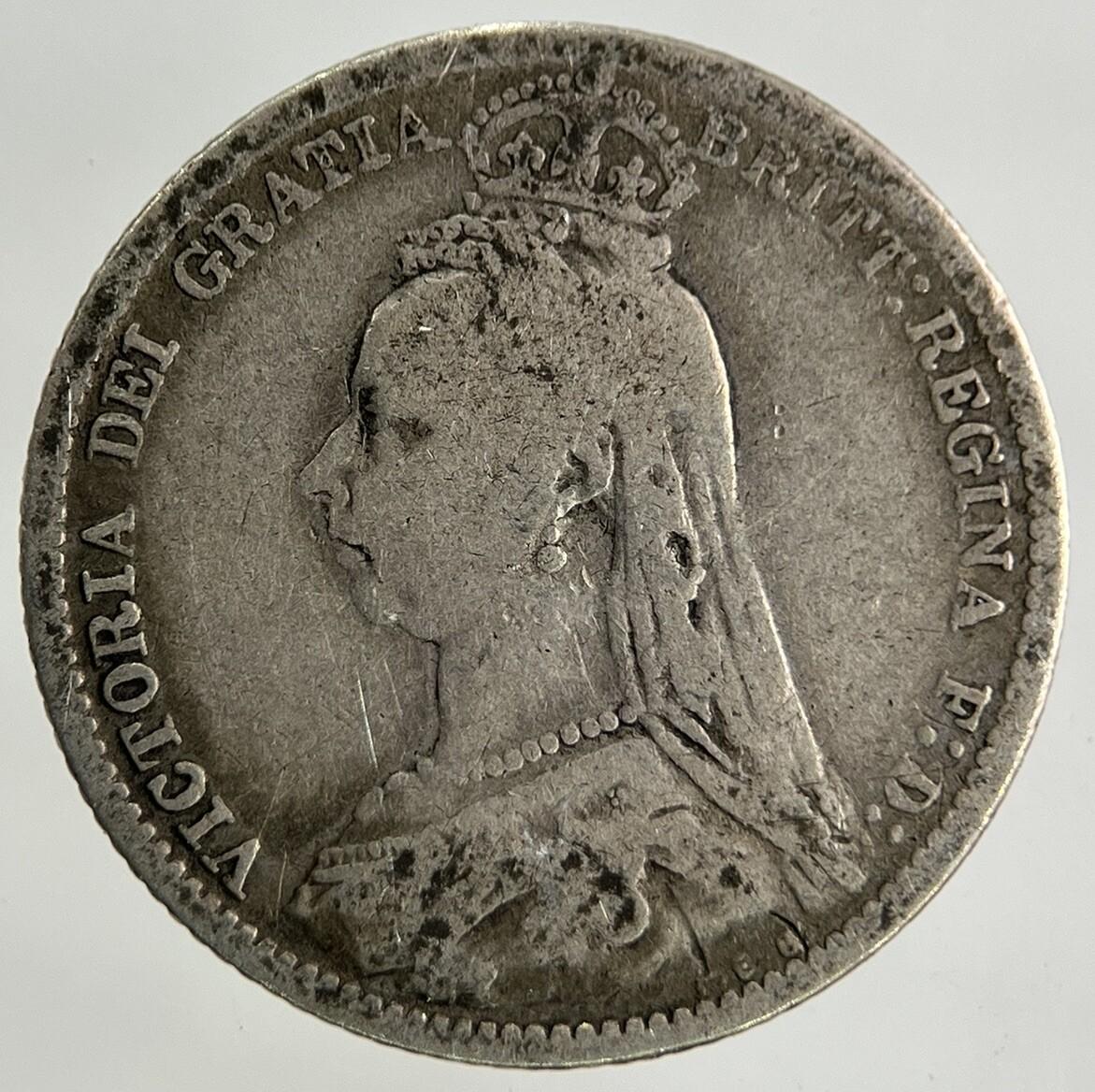 1887 Victoria Sixpence Silver Coin | Collectable Grade