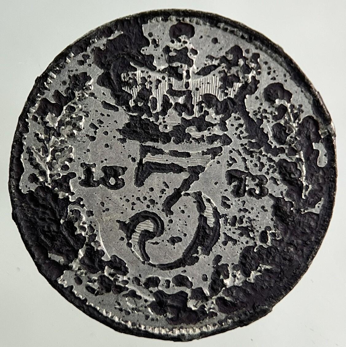 1873 Victoria Threepence Silver Coin | Collectable Grade