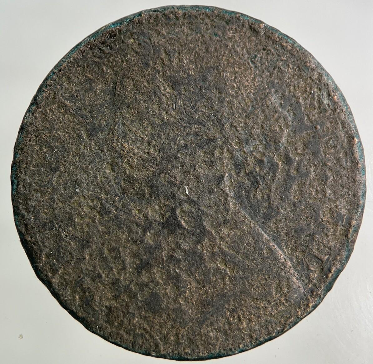 1866 Victoria One Penny Coin | Worn Grade