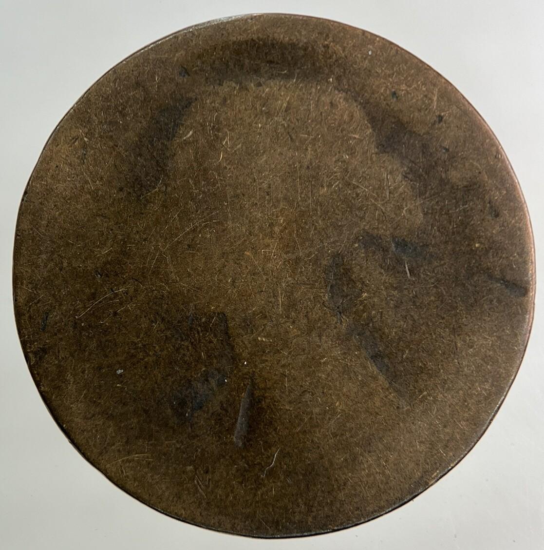 1865 Victoria Half-Penny Coin | Worn Grade