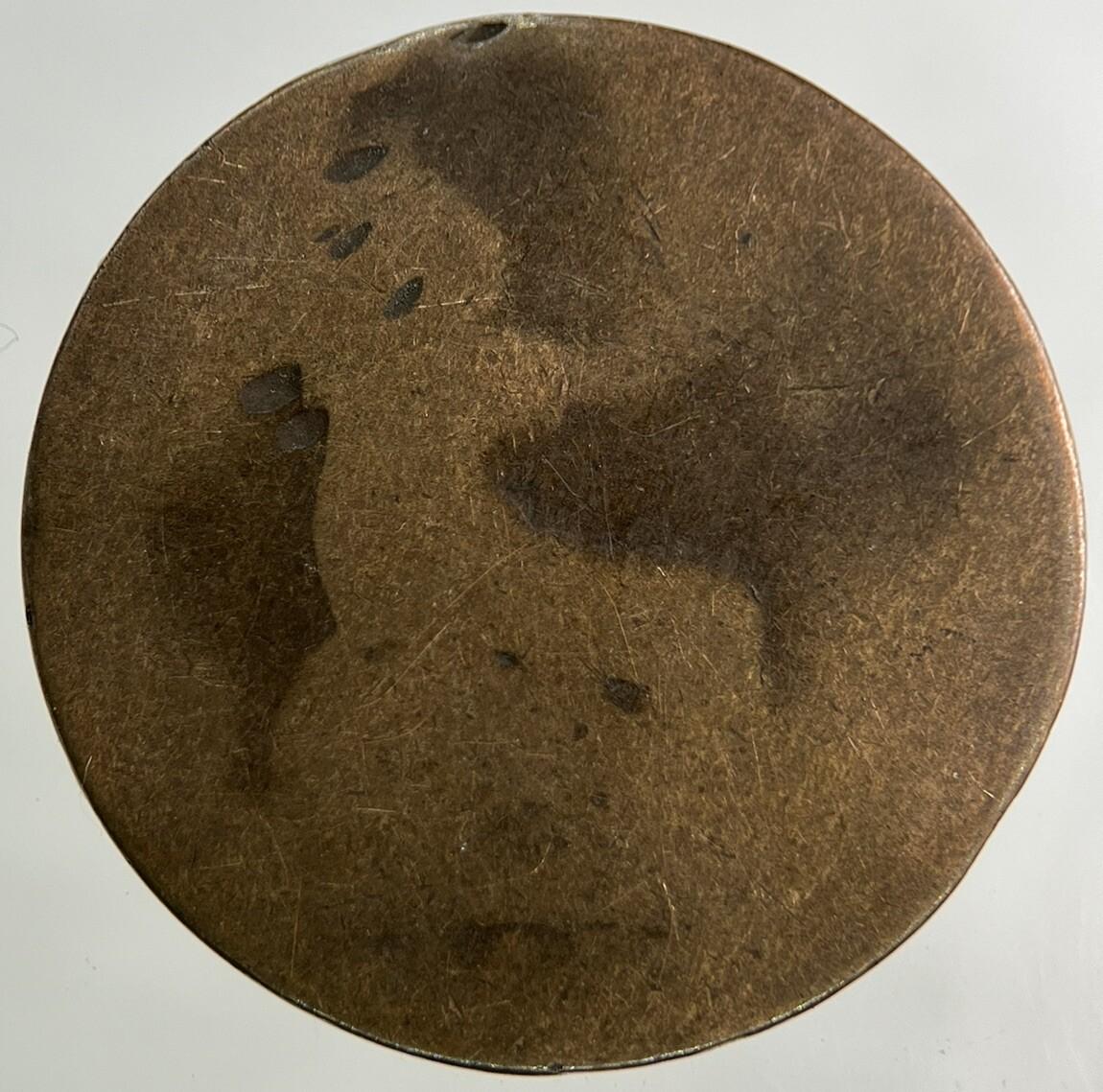 British Victoria Half-Penny Coin | Worn Grade