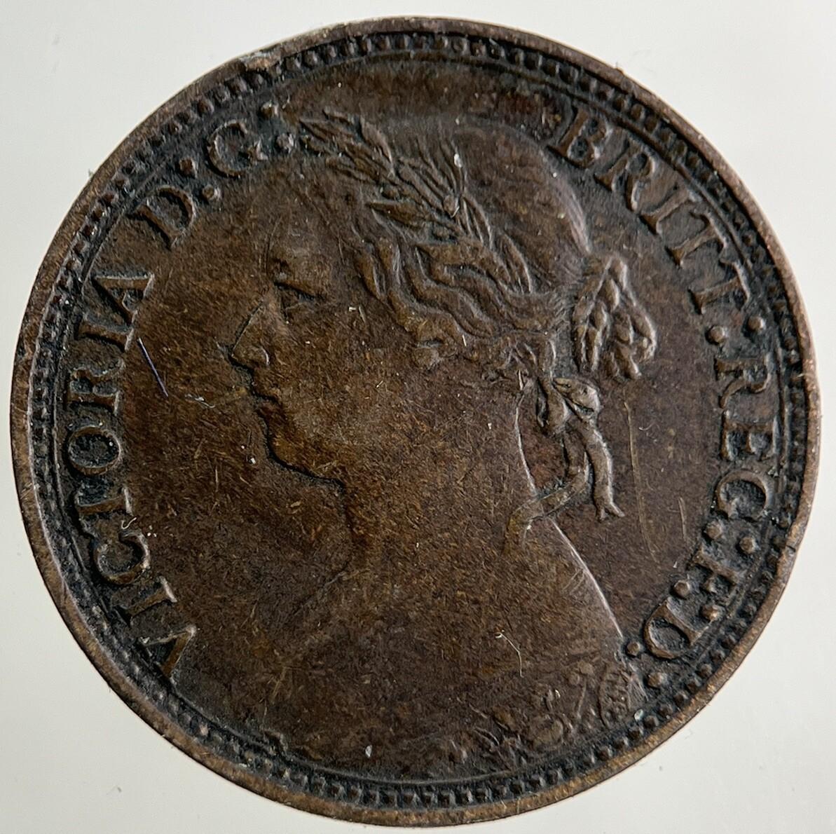 1878 Victoria Farthing Coin | Fine Collectable Grade