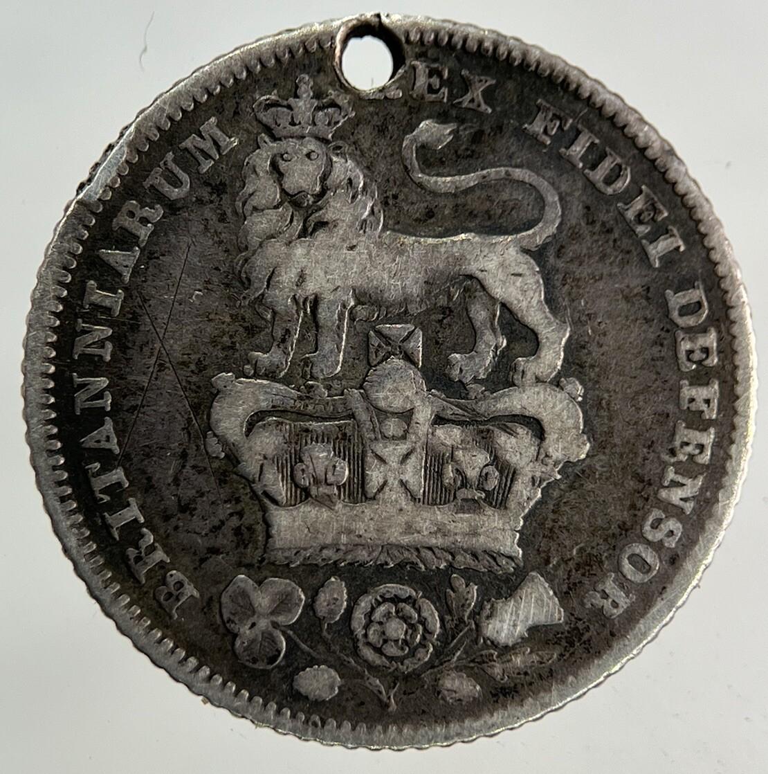 1826 George IV Sixpence Silver Coin | Fine Collectable Grade