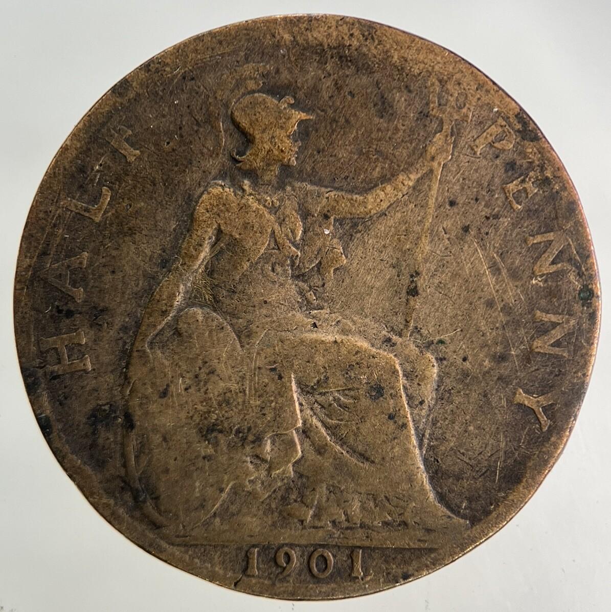 1901 Victoria Half-Penny Coin | Collectable Grade