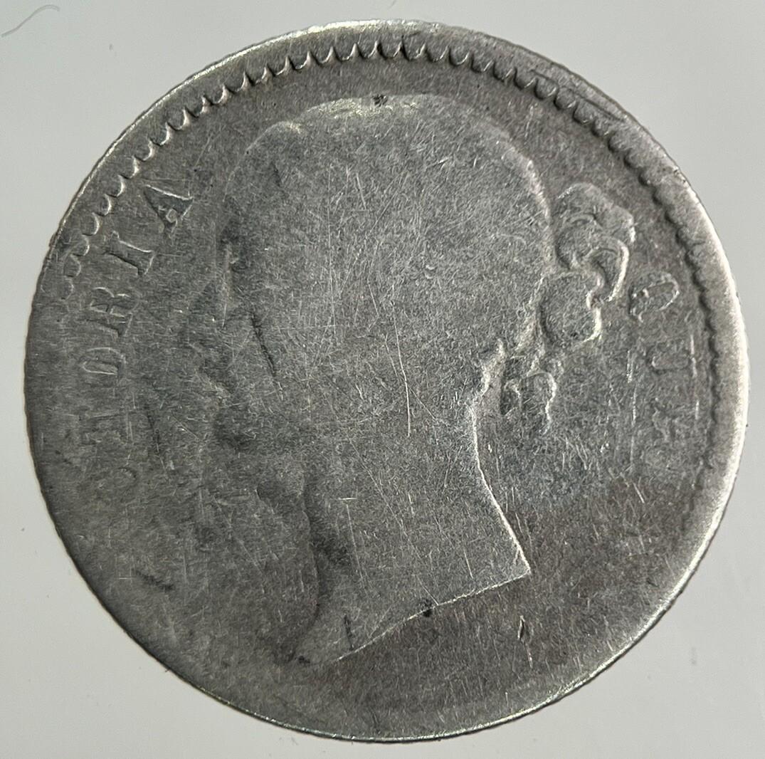 1840 East India Company 1/4 Quarter Rupee Silver Coin | Collectable Grade