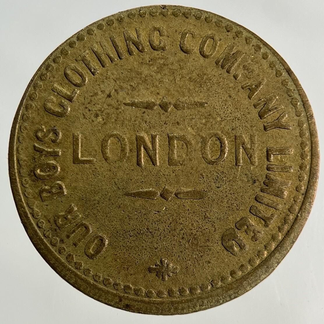 British Victoria Boys Clothing Company London Token Coin | Collectable Grade