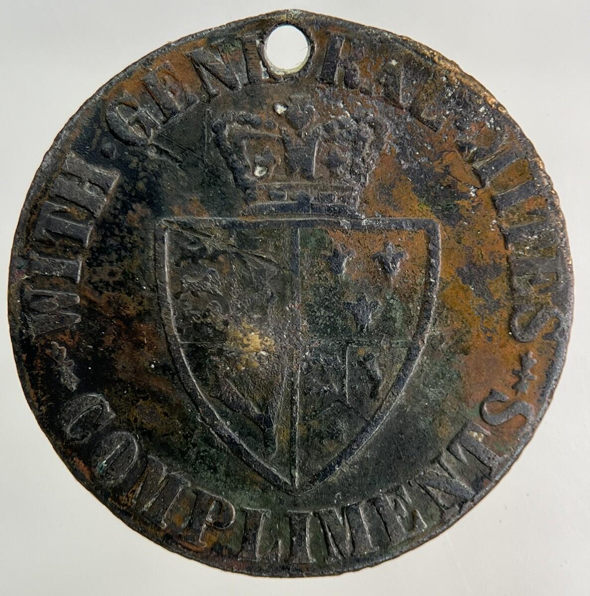 British George III 3rd Millie Edwards Love Token Coin | Collectable Grade