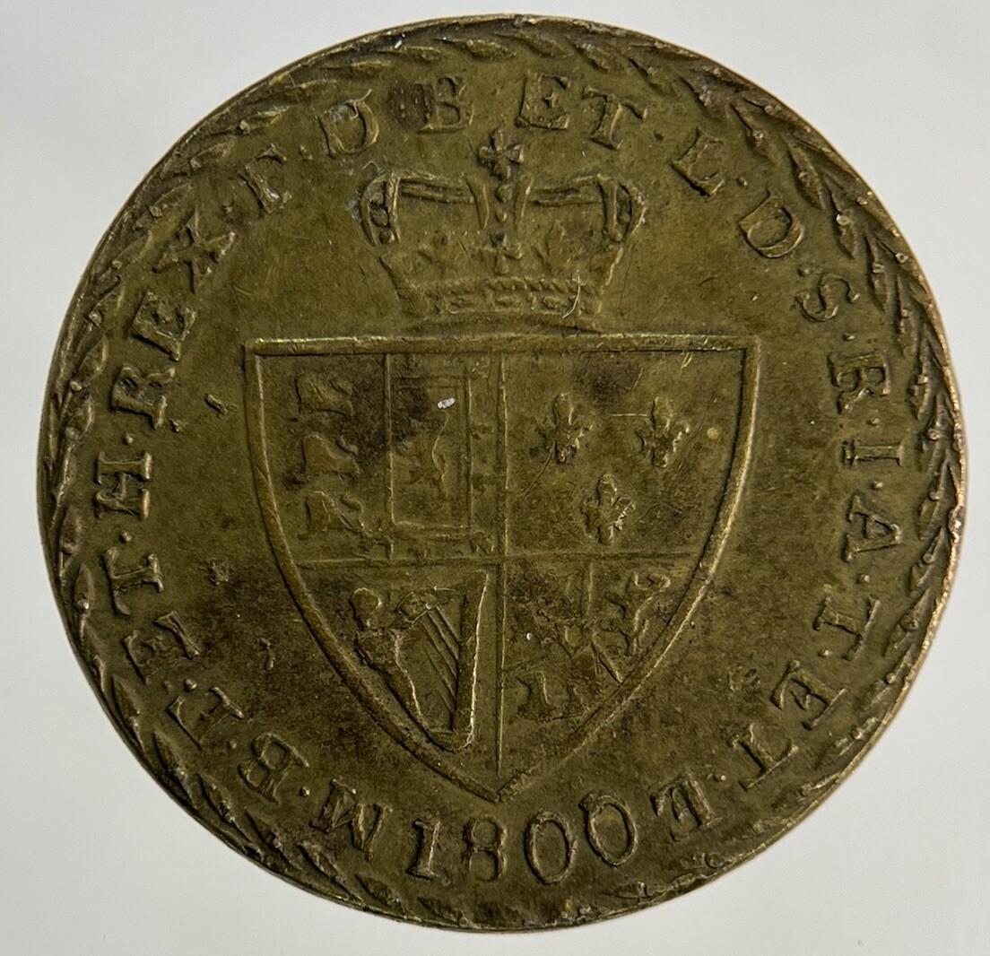1800 George III 3rd Del Gratia Gaming Token Coin | Very High Grade