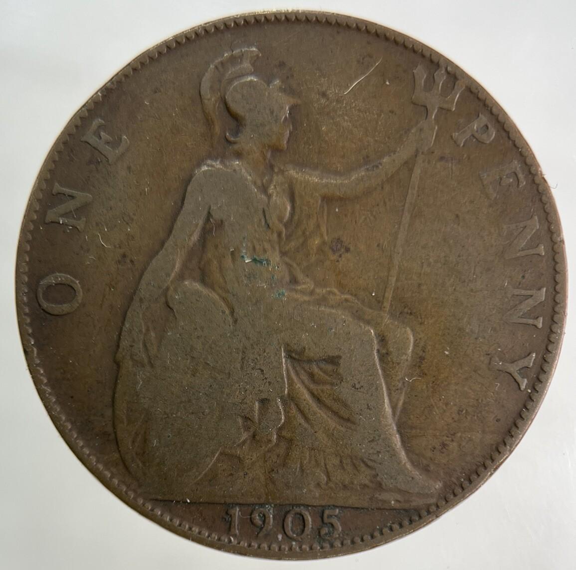 1905 Edward VII One Penny Coin | Collectable Grade