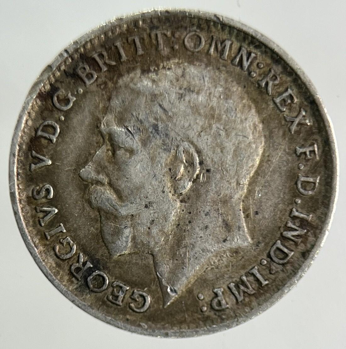 1916 George V Threepence Silver Coin | Very High Grade