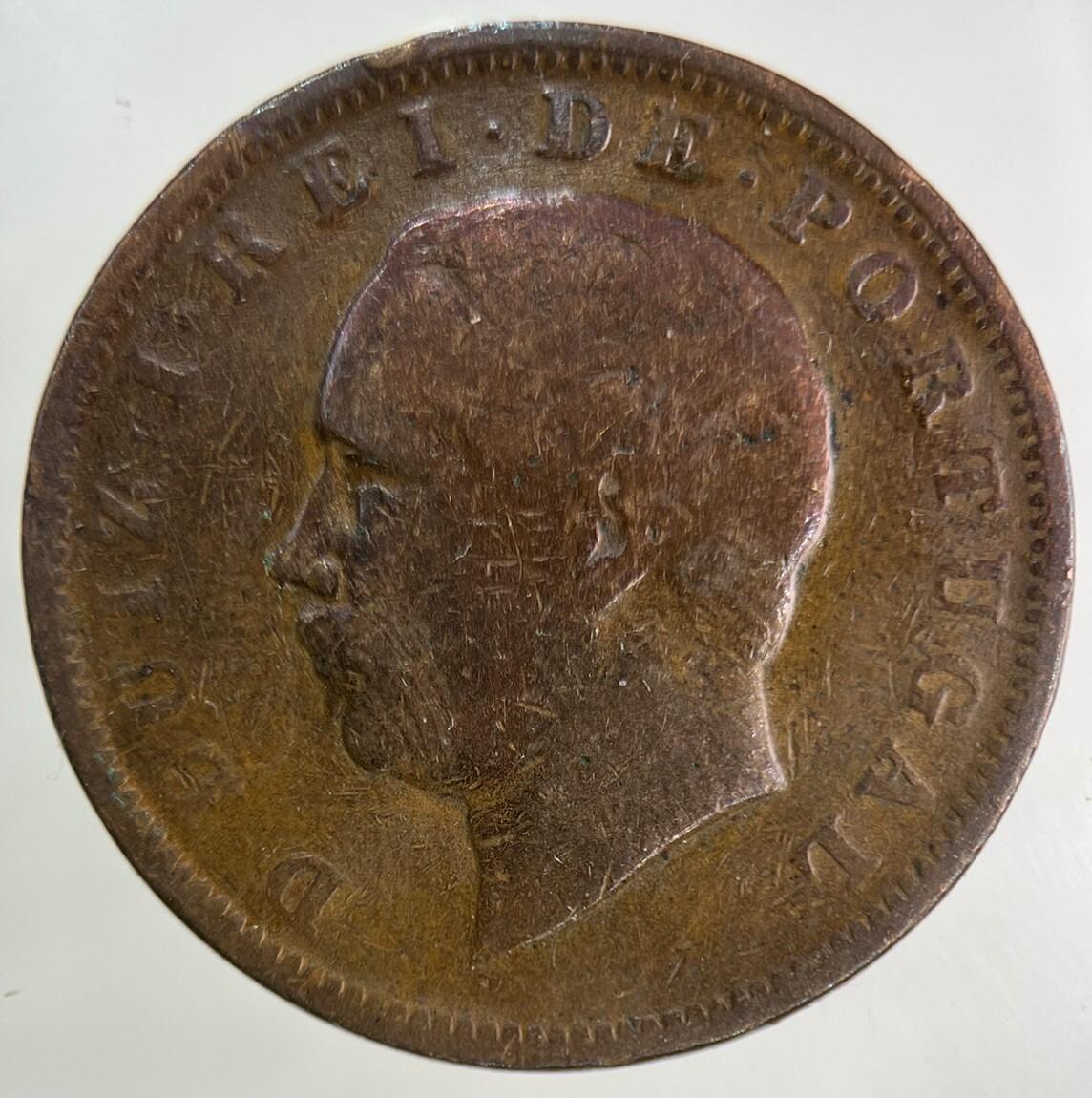 1884 Portugal 20 XX Reis Coin | Collectable Grade