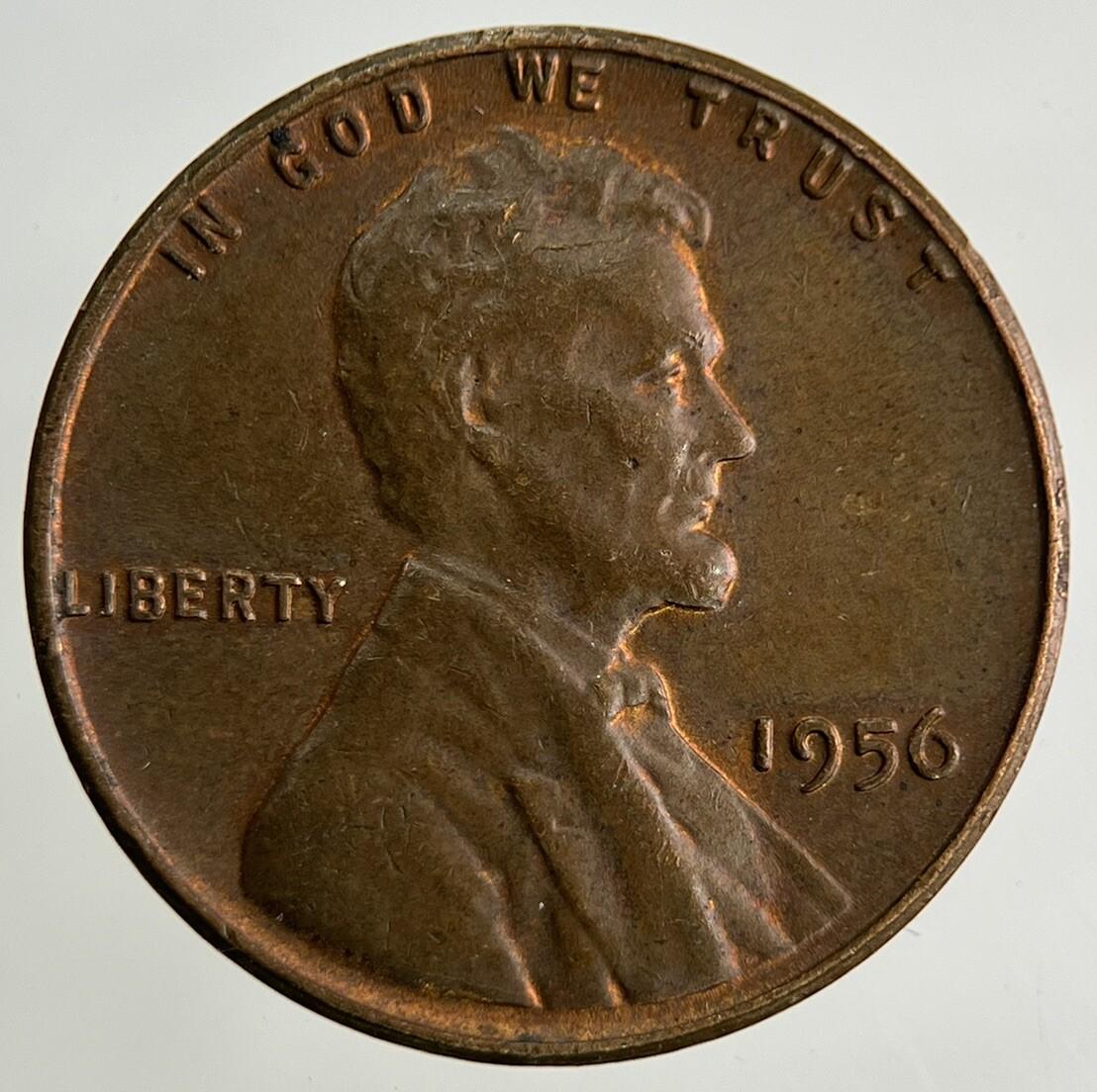 1956 US USA Wheat One Cent Coin | Very High Grade