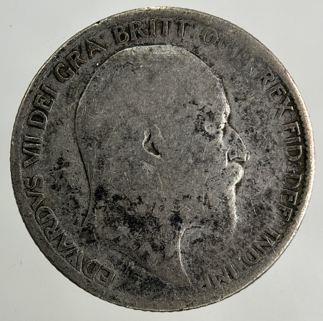 1907 Edward VII Sixpence Silver Coin | Collectable Grade