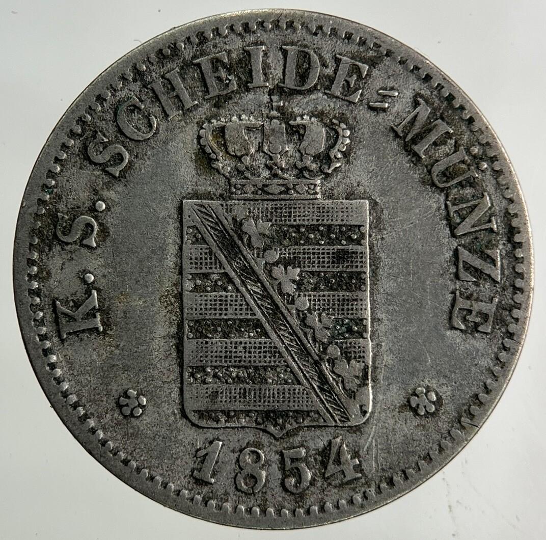 1854 Germany German States 2 Groschen 20 Pfennig Silver Coin | Collectable Grade