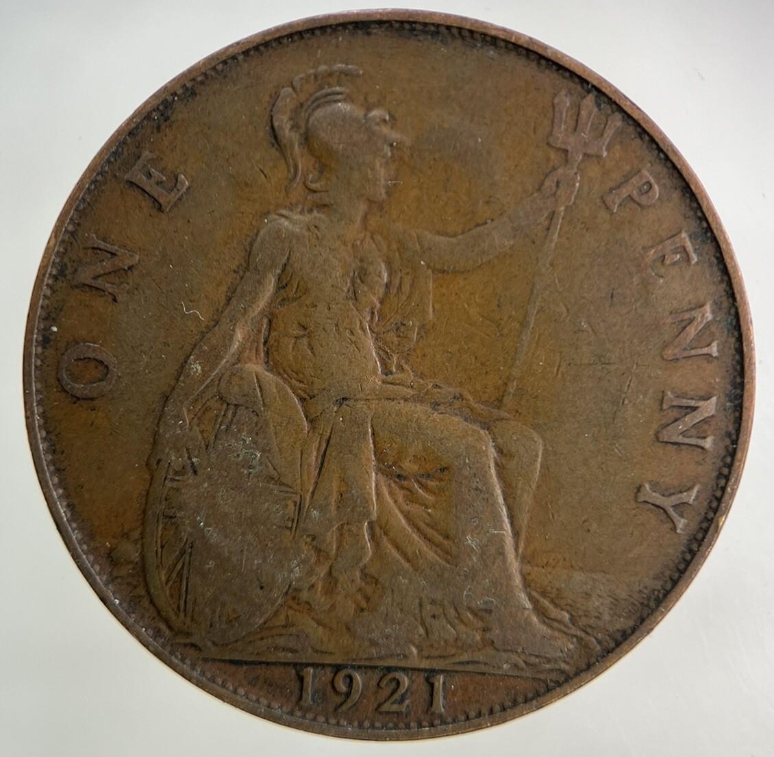 1921 George V One Penny Coin | Collectable Grade