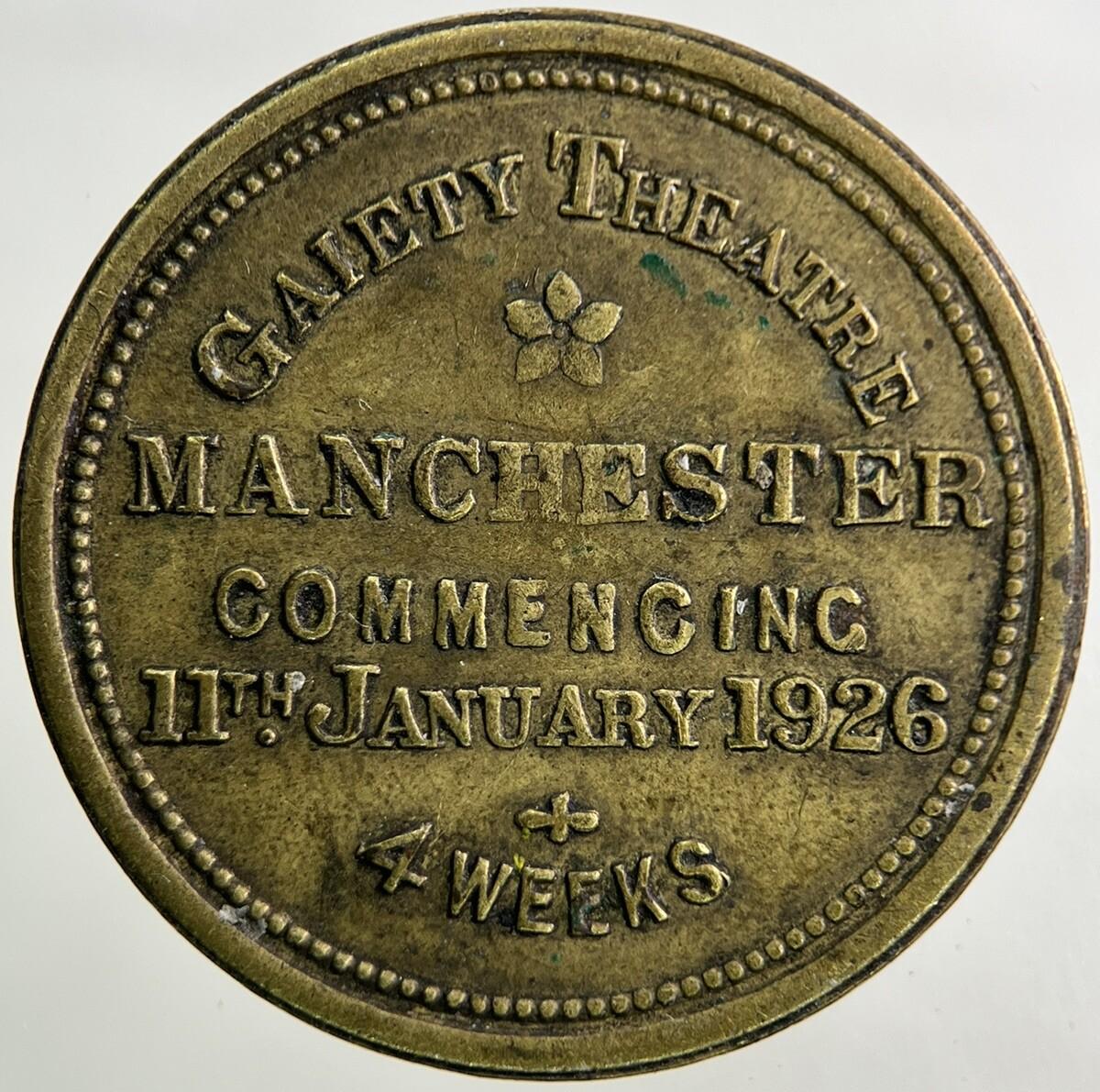 1926 British Charlie Chaplin Gold Rush Manchester Token Coin | Collectable Grade