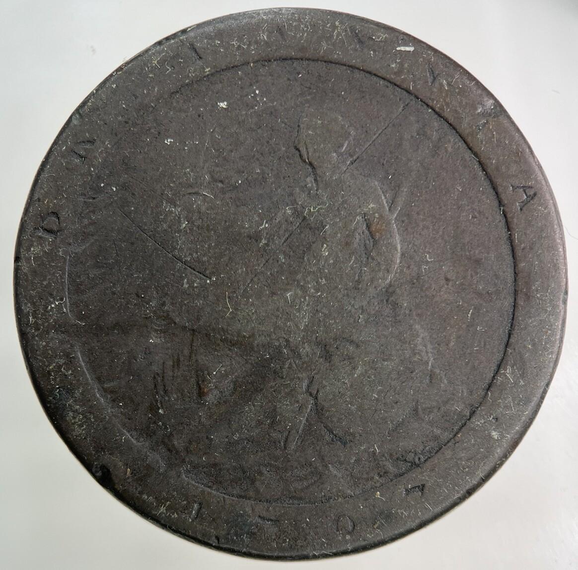 1797 George III 3rd Cartwheel One Penny Coin | Fair Grade