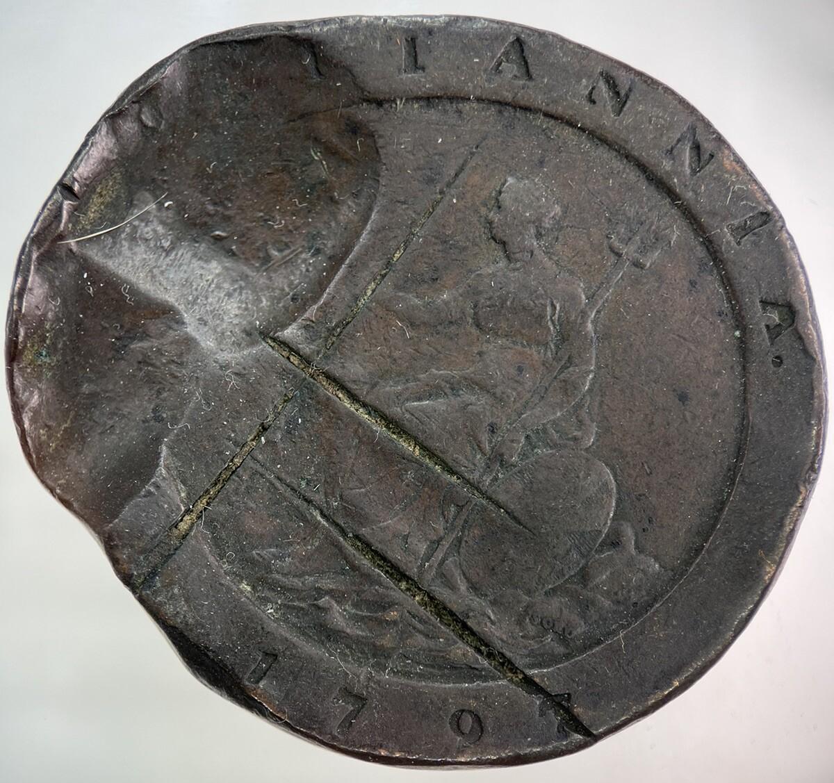 1797 George III 3rd Cartwheel Two-Pence Coin | Collectable Grade