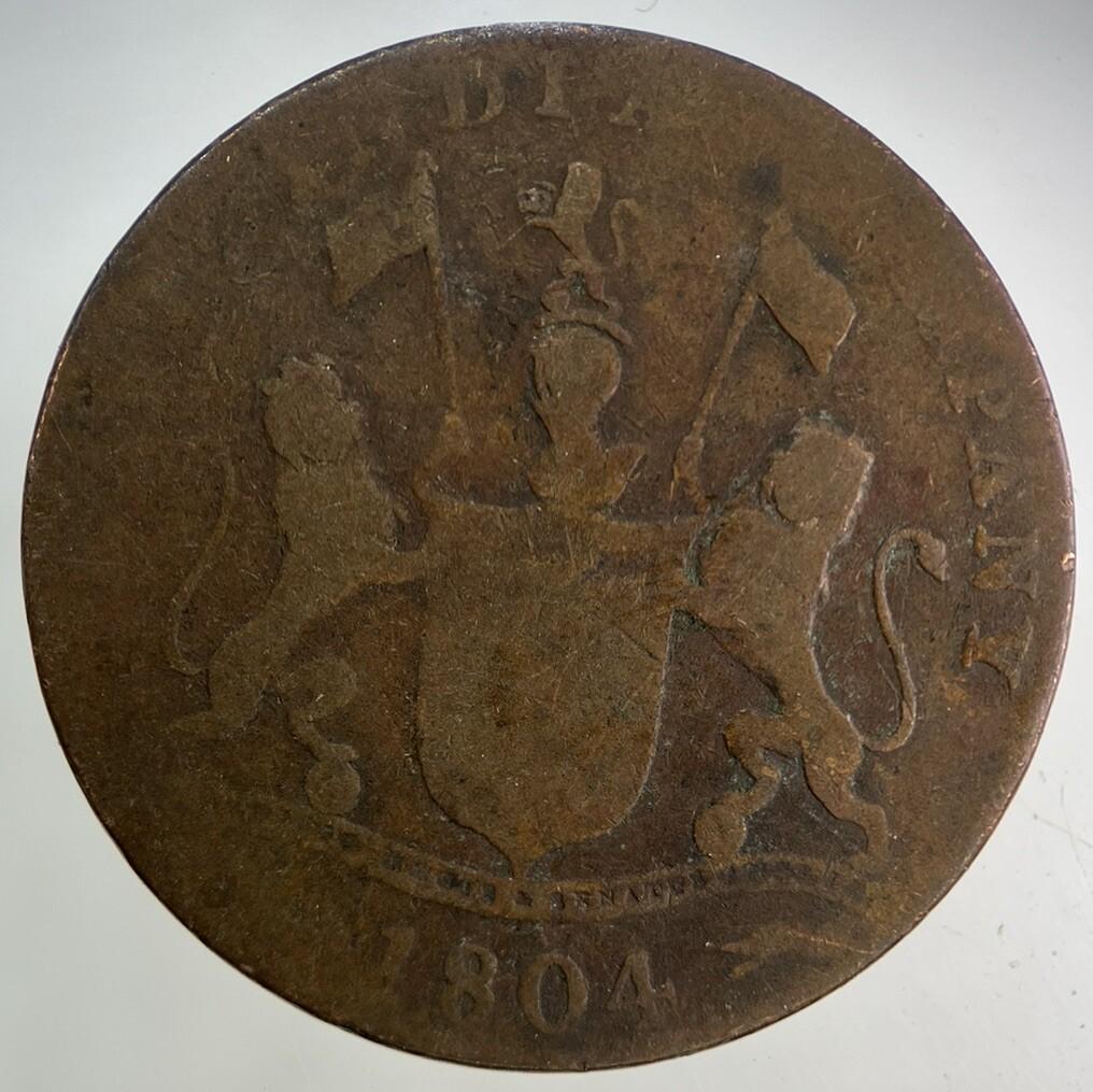 1804 East India Company Sumatra 2 Kepping Coin | Collectable Grade