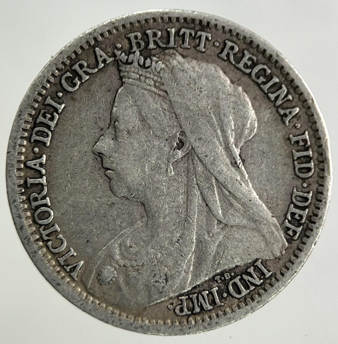 1899 Victoria Threepence Silver Coin | Fine Collectable Grade