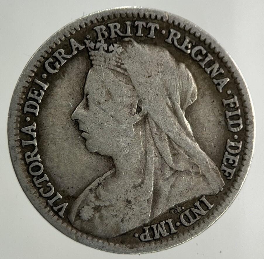 1893 Victoria Threepence Silver Coin | Fine Collectable Grade