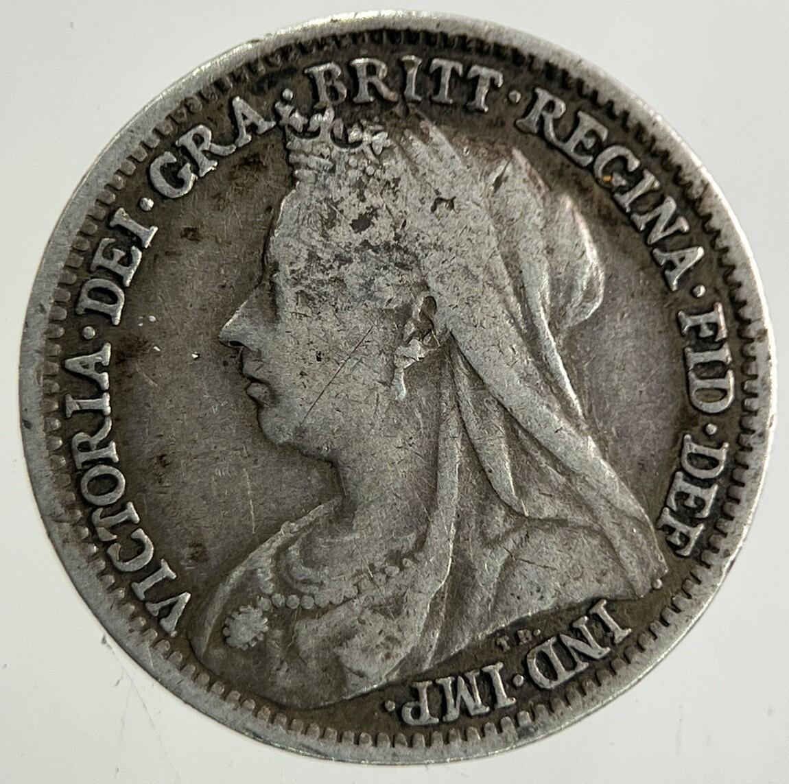 1901 Victoria Threepence Silver Coin | Very High Grade