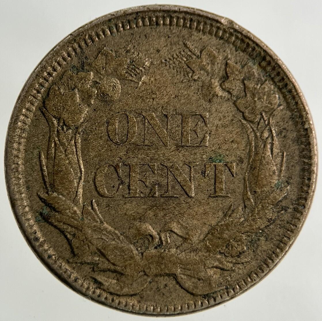 1858 US USA One Cent Eagle Coin | Very High Grade