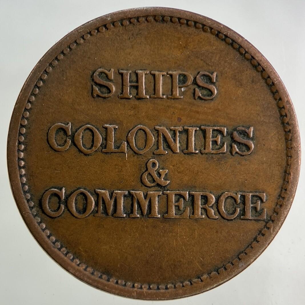 Canada Ships Colonies & Commerce Token Coin | Fine Collectable Grade