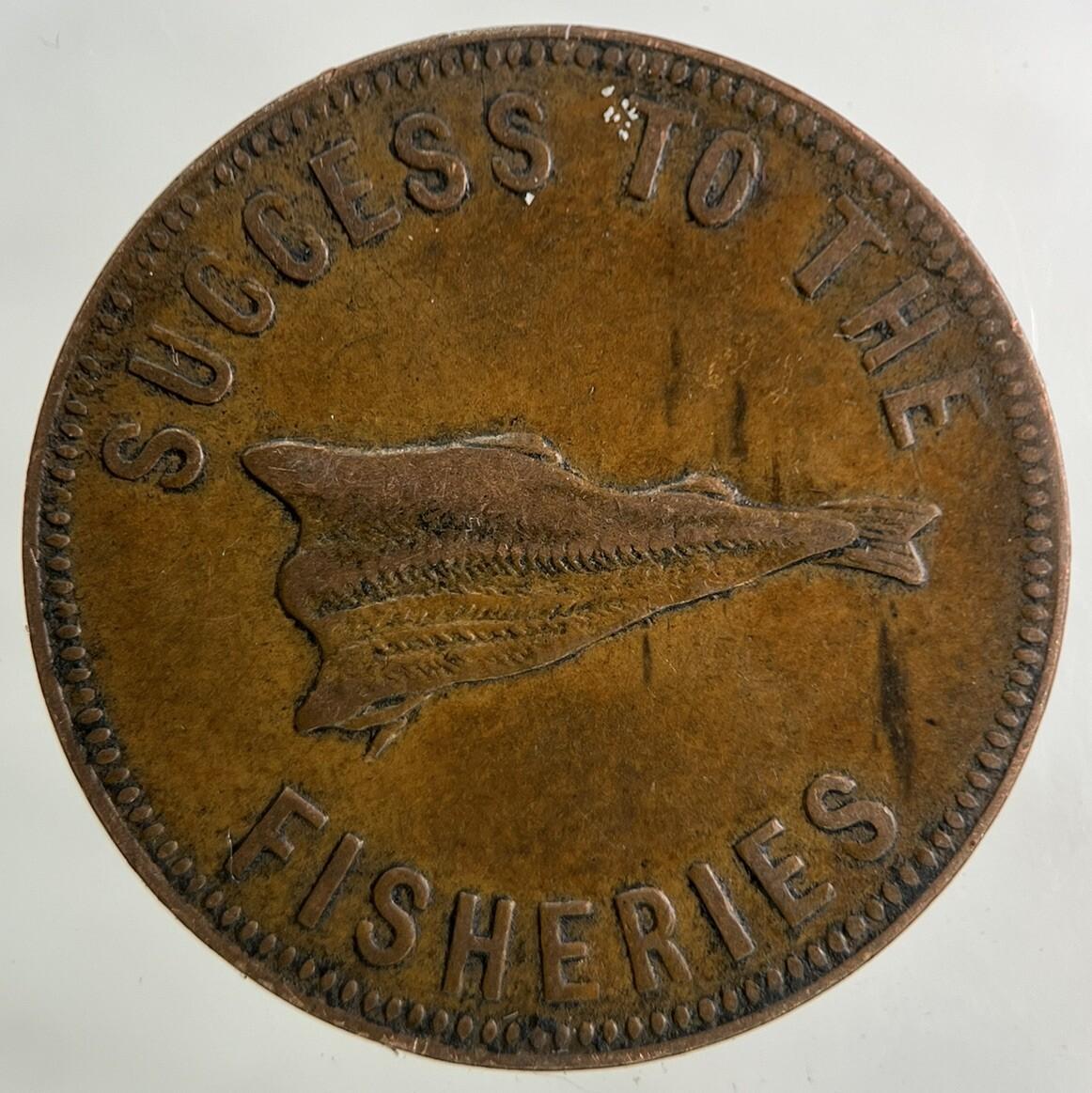 Canada Speed The Plough Success Fisheries Token Coin | Fine Collectable Grade