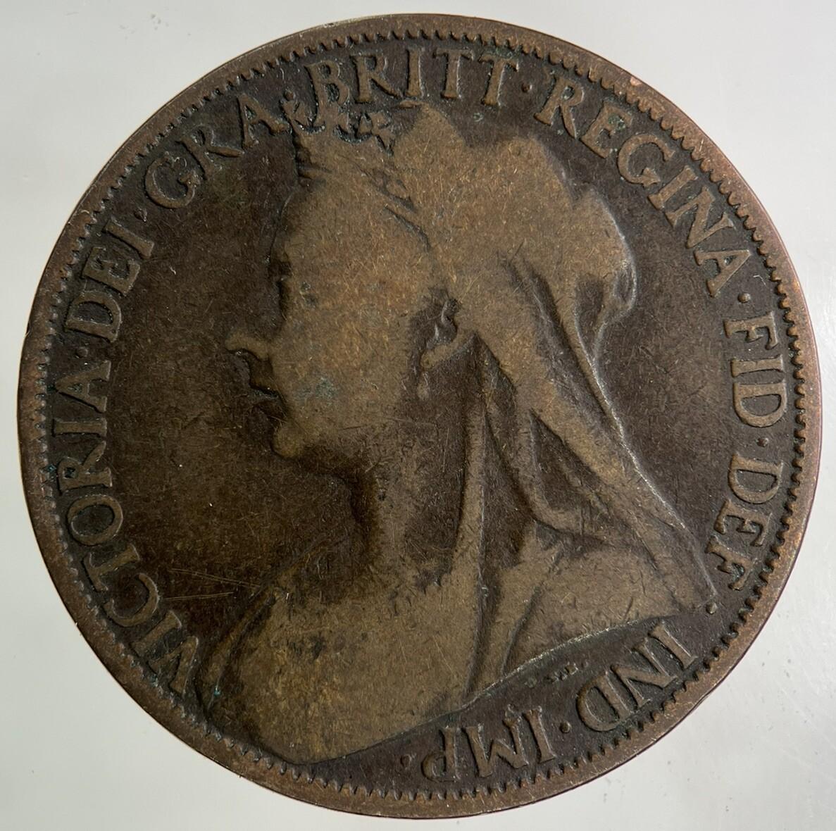 1901 Victoria One Penny Coin | Collectable Grade