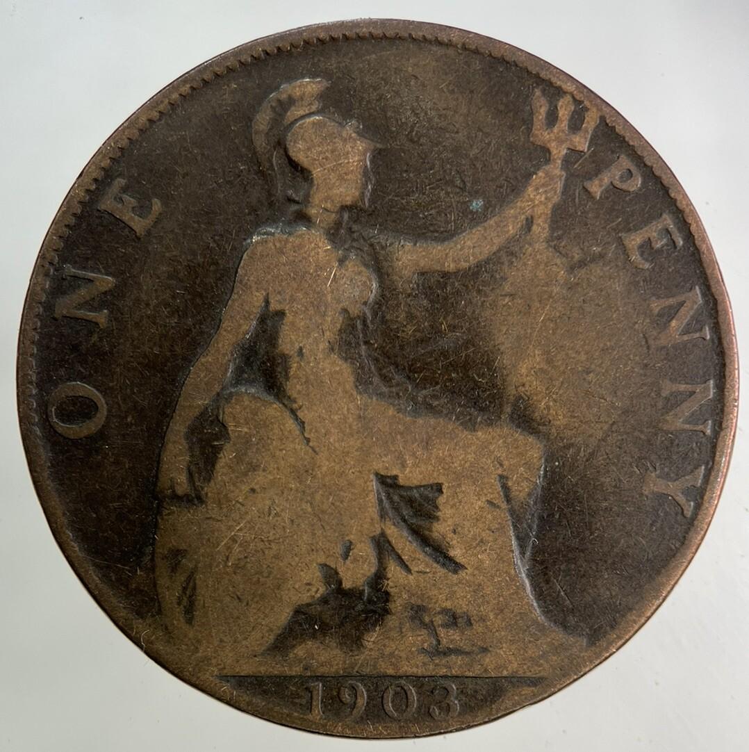1903 Edward VII One Penny Coin | Collectable Grade