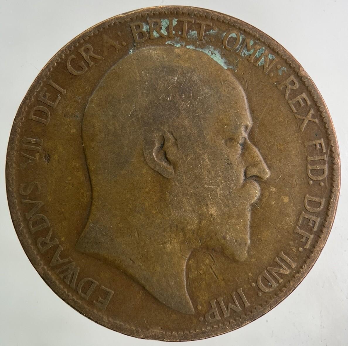 1906 Edward VII One Penny Coin | Collectable Grade