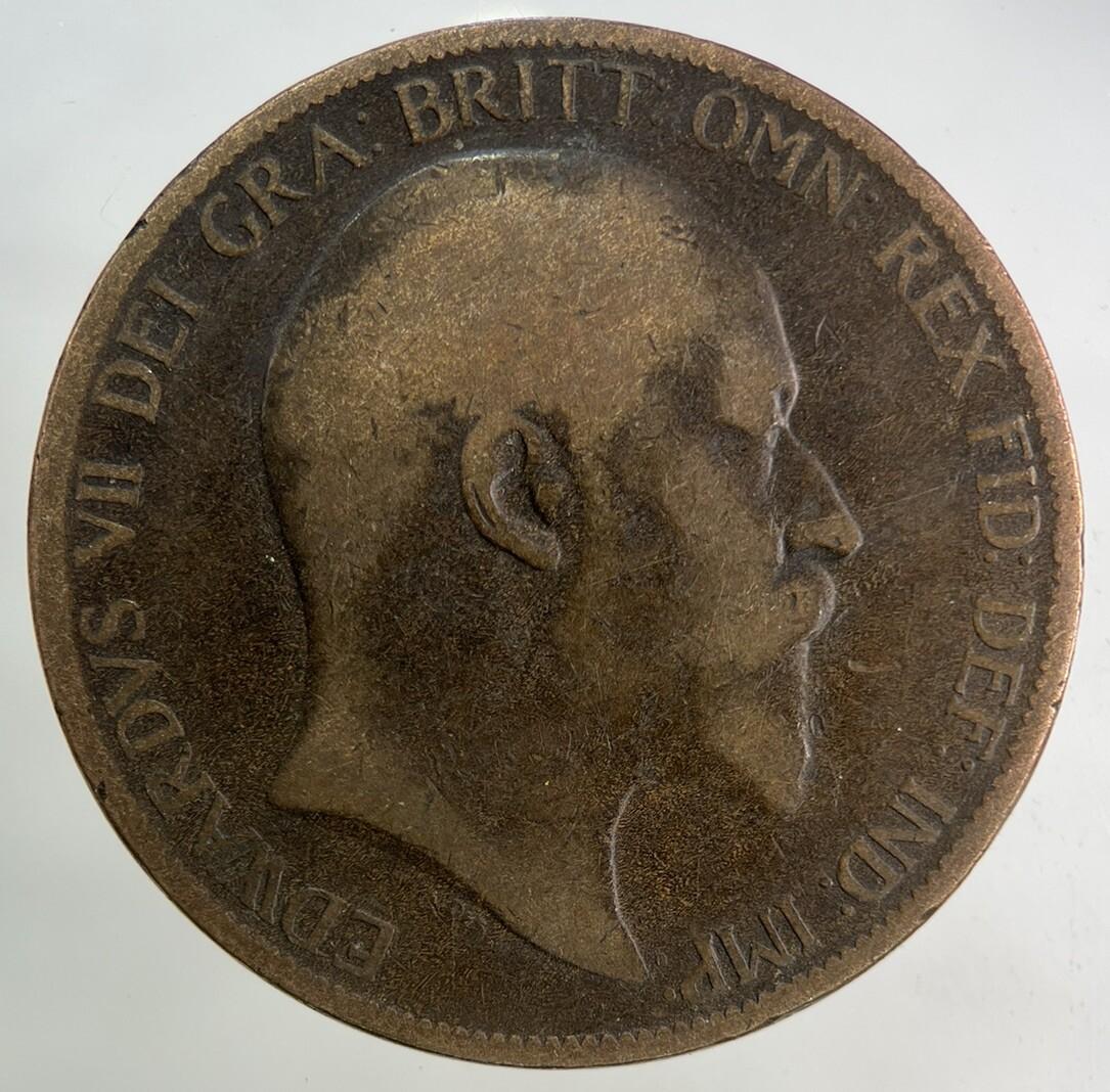 1902 Edward VII One Penny Coin | Collectable Grade