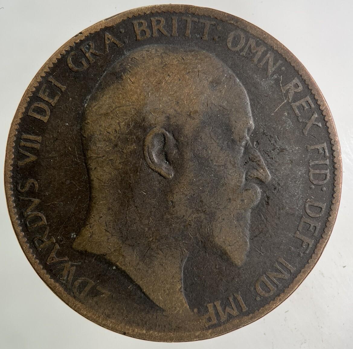 1904 Edward VII One Penny Coin | Collectable Grade