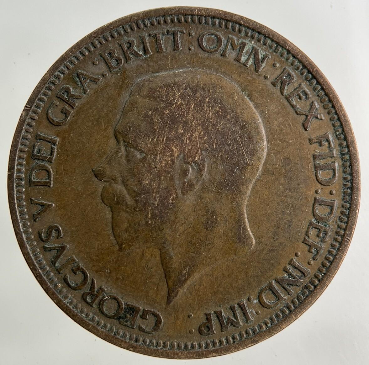 1931 George V Half-Penny Coin | Fine Collectable Grade