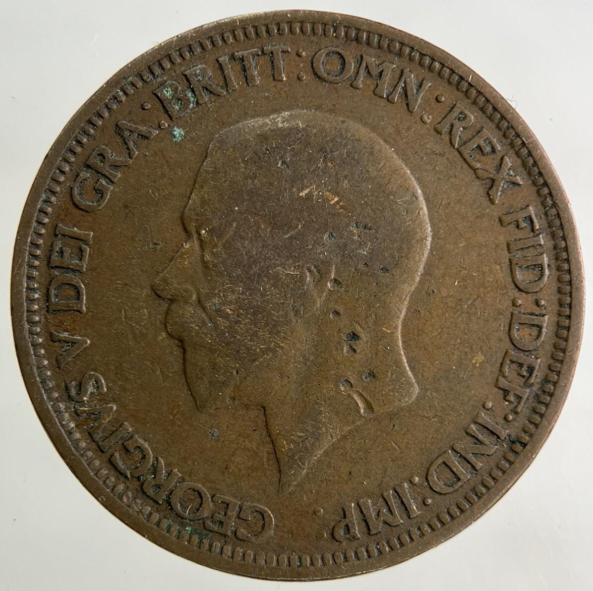 1929 George V Half-Penny Coin | Collectable Grade