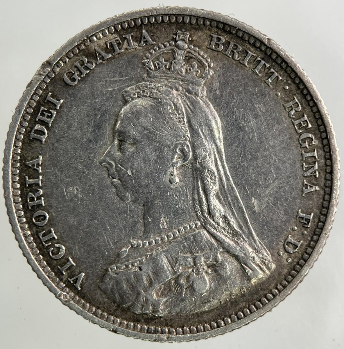 1887 Victoria Shilling Silver Coin | Very High Grade