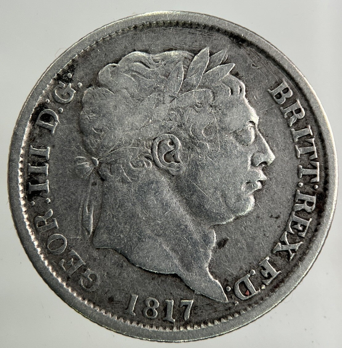 1817 George III 3rd Shilling Silver Coin | Fine Collectable Grade