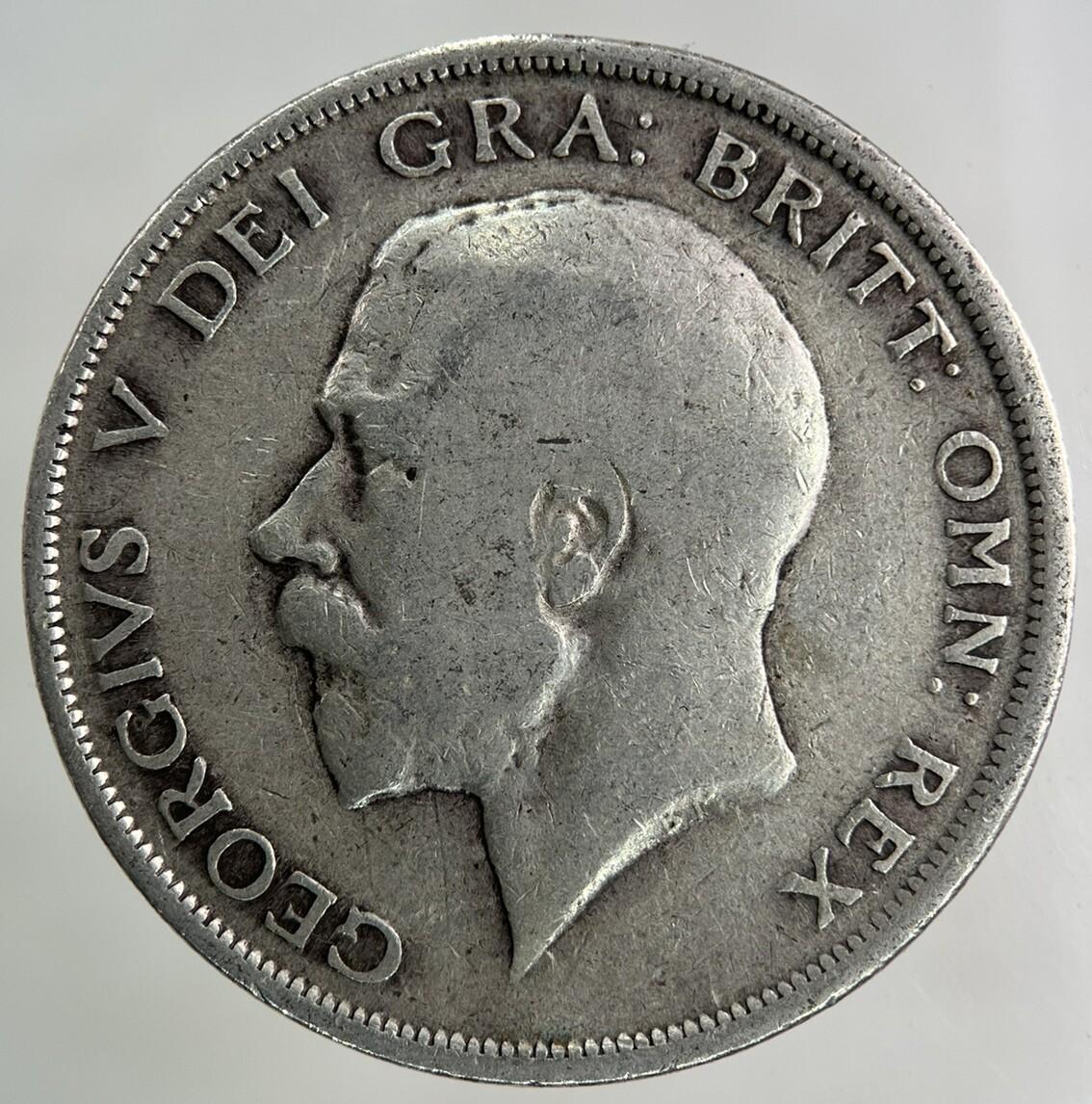 1917 George V Half-Crown Silver Coin | Fine Collectable Grade