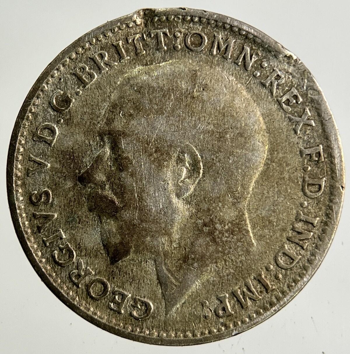1921 George V Threepence Silver Coin | Very High Grade