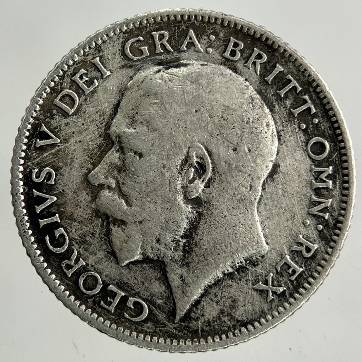1914 George V Sixpence Silver Coin | Very High Grade