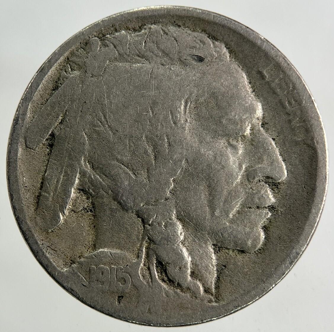 1915-D US USA Buffalo 5 Cents Nickel Coin | Collectable Grade