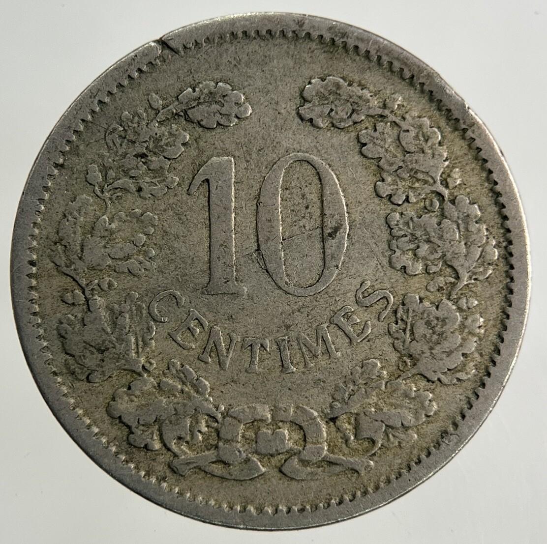 1901 Luxembourg 10 Centimes Coin | Fine Collectable Grade