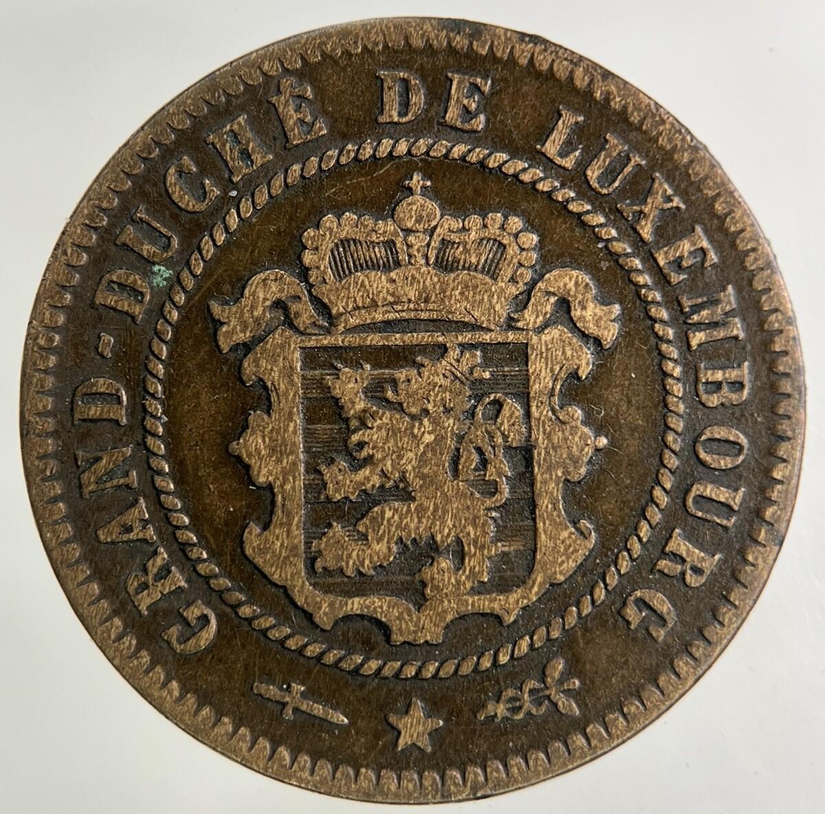 1854 Luxembourg 5 Centimes Coin | Collectable Grade