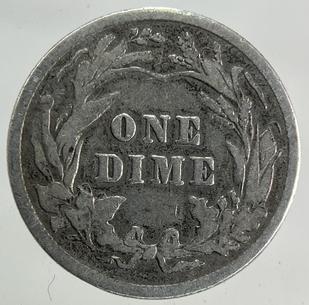 1901 US USA Barber Dime Silver Coin | Fine Collectable Grade