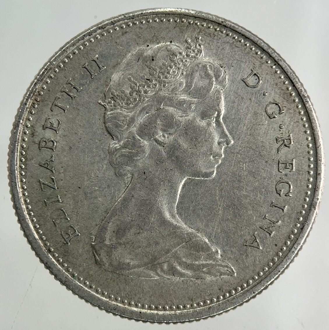1968 Canada 25 Cents Silver Coin | Very High Grade