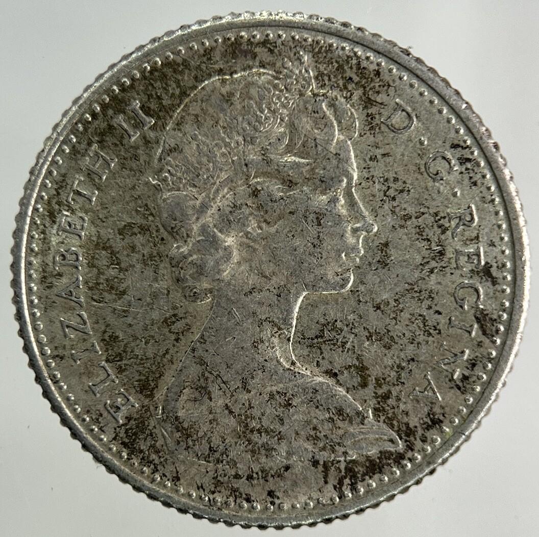 1966 Canada 10 Cents Silver Coin | Very High Grade