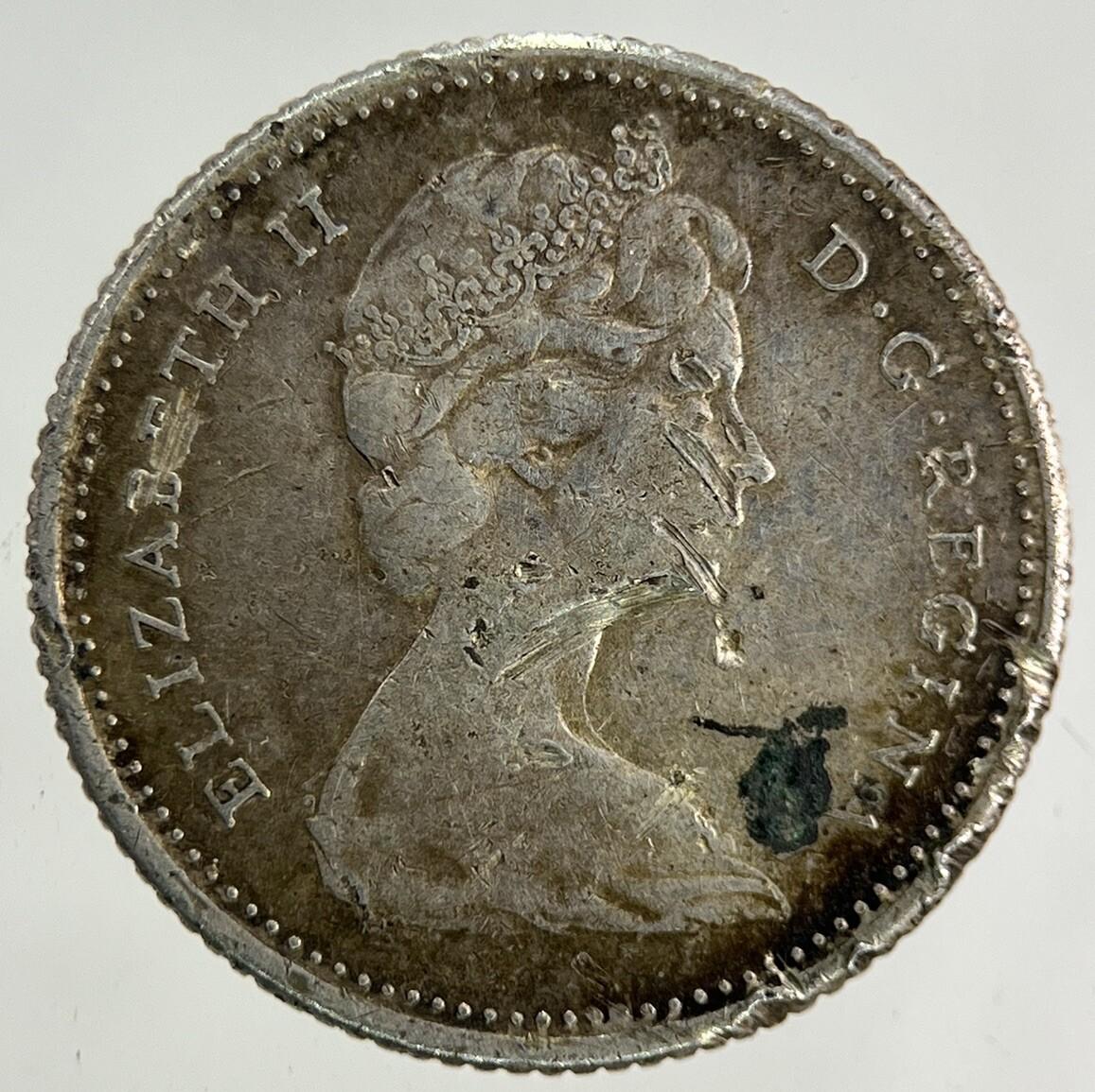 1965 Canada 10 Cents Silver Coin | Fine Collectable Grade